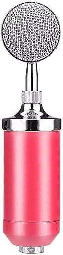 ELzEy Set microfono, microfono vocale portatile, adatto for telefoni cellulari e laptop (Color : Pink)