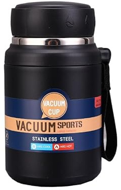 Food Flask 316 Stainless Steel 750ML Insulated Container Soup containers Coffee Cup Travel Mug Cereal Cup Tea Cup Jar with Spoon for hot and Cold Food
