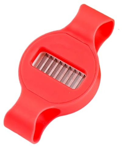 Eastuy Taglierina per fagioli in acciaio inossidabile, affettatrice per fagioli multifunzione - Strumento Frencher per fagiolini,Utensile da cucina con traversa in acciaio inossidabile per trituratore