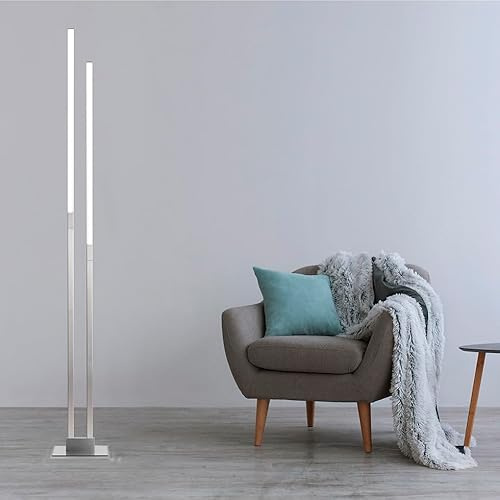MeLiTec LED Stehlampe mit Wifi, Alexa und Google Assistant, RGB und beidseitige Beleuchtung für Wohnzimmer