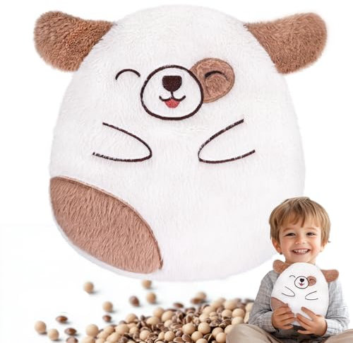 comfheat Almohadilla térmica para microondas para aliviar el dolor, cojín de calefacción de microondas sin perfume, animal relleno para calambres, músculos, calor natural, calor húmedo con cubierta