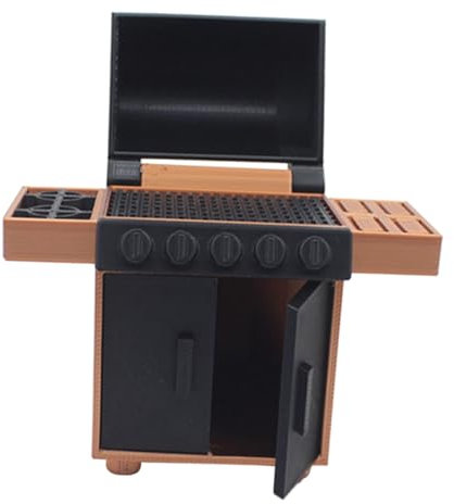 VILLCASE Miniatur Grillmodell Maßstab Langlebiges BBQ Rack Realistische Puppenhaus Grilldekoration Robustes Outdoor Spielzeug Für Sandkasten Und Camping Szenen