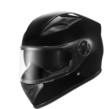 Motorcycle Helmets for Adults,Fashionable Windproof Full Face Helmets Visors | Street Helmets, Warm Anti-Fog Protective Head Gear for Men Women Cycling