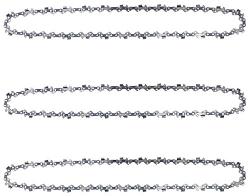Maxentico 3 Pezzi Catena Motosega 14 Pollici, Catena per Motosega 52 Maglie Guida, Catena di Ricambio Adatte a Barre da 35 cm, Catene per Motosega, per il Taglio di Alberi in Legno, Potatura Cortile