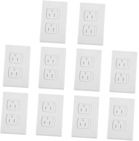UPKOCH Steckdose Robustes Abs-material 10er-pack Steckdose Einfach Zu Installieren