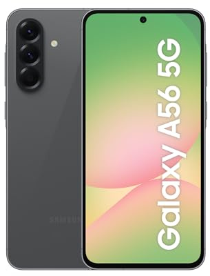 Samsung Galaxy A56 5G 256GB, Teléfono Móvil, 8GB RAM, 50MP Cámara, Negro, Garantía del Fabricante 3 Años + 1 Año Extra