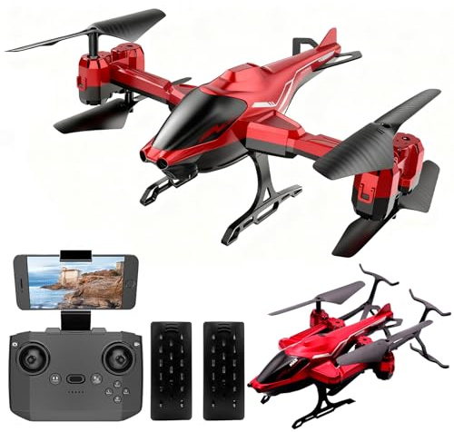 OBEST Remote Control Helicopter, 2.4GHz Foldable RC Drone with Obstacle Avoidance, Dual Batteries, 360° Flips, Altitude Hold, One-Key Takeoff/Landing, Kids Toy Quadcopter for Boys & Girls