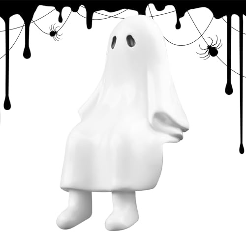 Estatua de fantasmas, escultura de resina de Halloween, escultura de fantasma, figuras coleccionables, decoración para alféizar de ventana, chimenea, sala de estar
