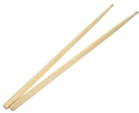 Beaupretty 1 Paar Ahorn Drumsticks für Anfänger Strapazierfähige Schlagzeugstöcke mit Glatter Oberfläche für Jazz und Percussion für Fortgeschrittene und Erwachsene