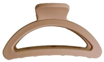 Pinces à cheveux pour cheveux épais, forme demi-ronde creuse, tenue solide, pinces de coiffure pour femmes, marron clair givré, élégantes, charmantes, parfaites pour les fêtes,
