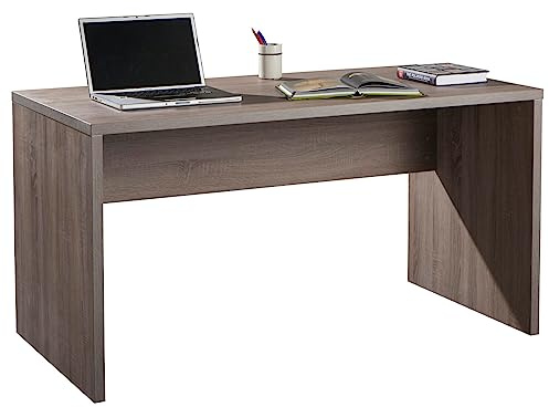 COMPOSAD | Scrivania della Linea DISEGNO, Scrivania PC, Scrivania Moderna, (LxAxP) 138,20x74,50x69 cm, Colore Rovere Sonoma, per Studio, Ufficio, Cameretta, Made in Italy