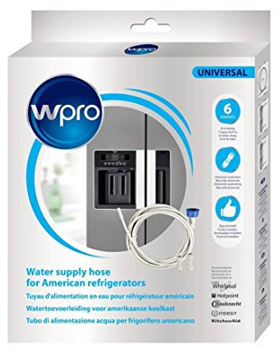 wpro UKT002 - Kühlschrankzubehör / Anschluss Sets/ Universelle Wasserzulaufleitung für Side-by-Side-Kühlgeräte (6m)