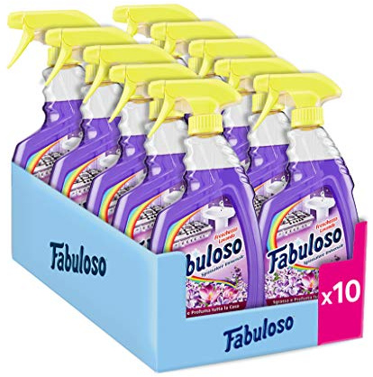 Fabuloso Spray universal lavanda – Paquete de 10 x 600 ml – Total: 6000 ml