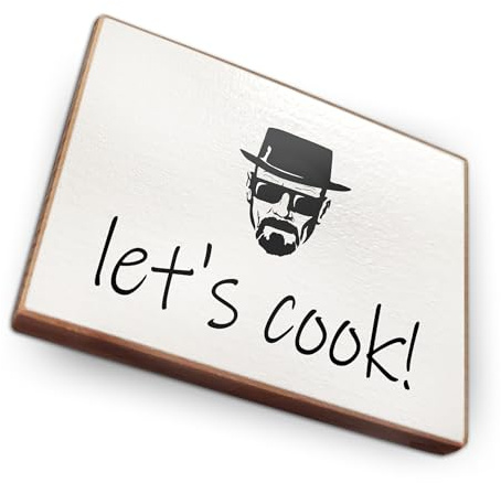 - Kühlschrankmagnet mit Spruch | Handmade aus Buchenholz als tolle Geschenkidee | (Let´s Cook)