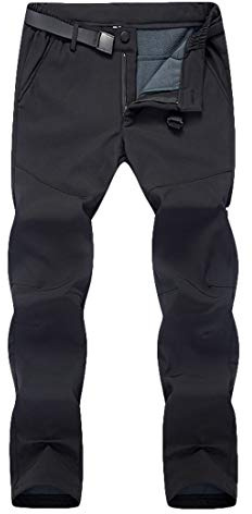 Dawwoti Damen Ski Hosen, Dicke wasserdichte Thermische Ski-Outfit Plüsch-Schnee-Hose für Damen Camping Wintersport Durable Windproof Wanderhose