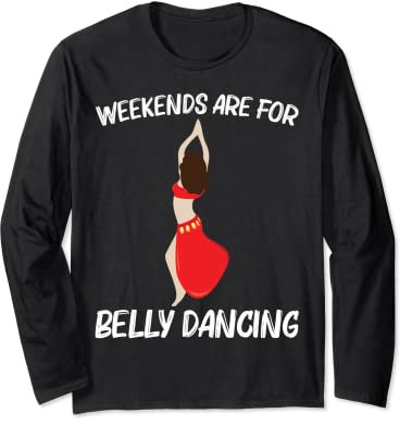 Cooler Bauchtanz für Männer und Frauen, schimmernde Tänzerin, sinnlicher Tanz Langarmshirt
