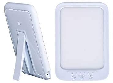 ERYUE Lampe de Photothérapie LED 20000 Lux - Luminothérapie Froide et Chaude Contre la Dépression - 3 Couleurs, 5 Niveaux de Luminosité, Contrôle Tactile