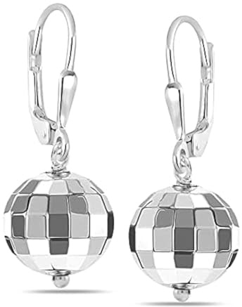 LeCalla Sterling Silber Schmuck Leverback Ball Drop baumeln Ohrringe für Frauen