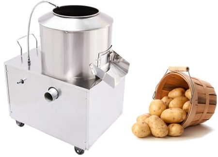 Commercial Potato Peeler Automatic Potato Peeling Machine Electric Potato Washer Machine 1500w