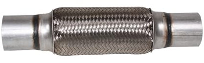 JNNJ Tubo Di Scarico Universale Soffietti in Acciaio Inox Intrecciato Tubo Giunto Flessibile, Auto in Acciaio Inox Tessuto Scarico Tubo Flessibile, Riparazione Ondulato Giunto(50x250mm)