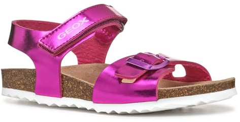 Geox J Adriel Girl C, Sandalo, Fuchsia, 27 EU