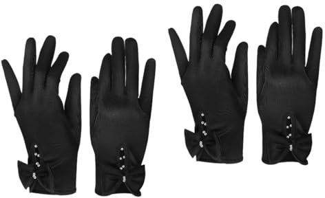 GALPADA 2paare Satinierte Brauthandschuhe Für Hochzeiten Und Abendveranstaltungen Kurze Flexible Und Stilvolle Accessoires Für Damen Für Besondere Anlässe