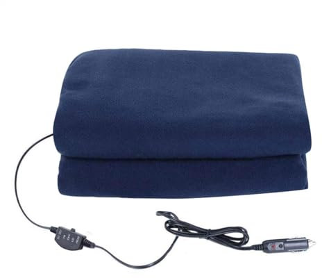 Fleece-Heizdecke – Heizdecke für, weiche und gemütliche Decke zum schnellen Aufheizen | Reiseheizdecke Anti-Überhitzung 12V mit 3 Temperatureinstellungen