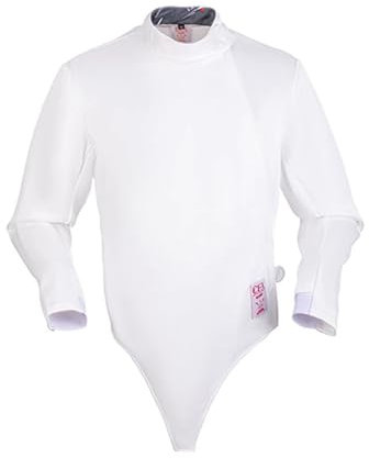 HXYhydrypd Fechtjacke 450N, Fechtschutzbekleidung for Florett Degen Säbel, Unisex Fechtuniform for Erwachsene Kinder Fechter(48#)
