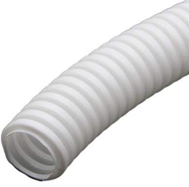 GHHZML Guaina per Cavi Elettrici 1/5/10 M PP Isolato Tubo Corrugato Filo Tubo Filettatura Tubo di Plastica Tubo Corrugato Manicotto Protettivo 7.5mm-34.5mm(White Closure,AD 25 X ID 20MM_10 Meters)