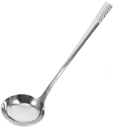 ULTECHNOVO Edelstahl Kochlöffel Und Öllöffel Mit Ausgießer Entenschnabel Design Vielseitiger Servierlöffel Für Hot Pot Und Suppen Rostfrei Und Langlebig Für Küchengebrauch