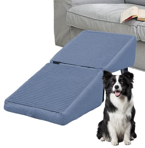 Hundetreppe Für Kleine Hunde Hocker,Klappbare Welpentreppe,rutschfeste Tierstufen Für Katzen Und Welpen,Haustierrampe,Hundecouch Treppe,Für Wohnzimmer Haushalt,Terrasse Sofa.