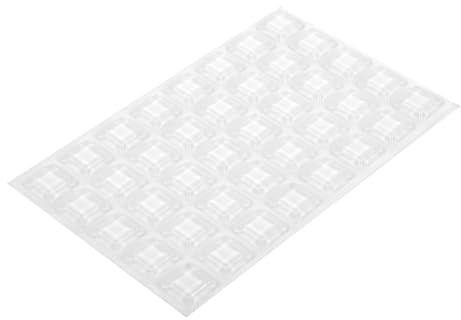 POPETPOP 1 Hoja Alfombrilla De Silicona Parachoques Pies Autoadhesivos Cajoneras Pequeñas Almohadillas para Muebles De Gabinete De Pared Autoadhesivos Gel De Sílice