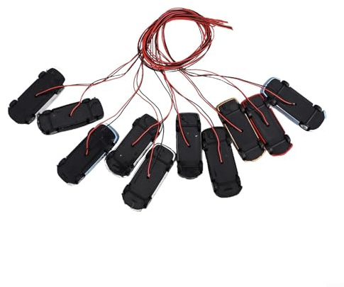 Set of 10 Model Car Train Accessories 187~1100 for H0/TT Scale with Wires and Bulbs