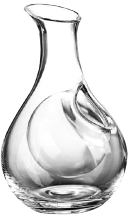 PRETYZOOM 3 pièces Carafe à Vin Verre Transparent Pichet Élégant pour Distributeur Créatif Adapté à Domicile et Restaurant