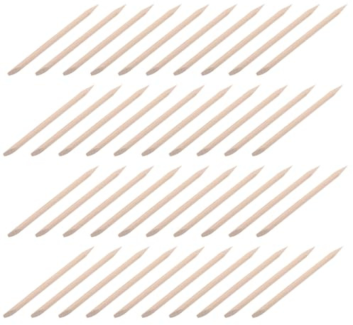 Healifty 200pezzi Bastoncini di Legno per Unghie Kit di Strumenti per Manicure e Pedicure Spingi Cuticole Pretrattamento Doppia Faccia Accessori per Spa per Unghie Pulizia Delicata
