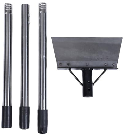 Spacnana Pala Multifunzionale per la Pulizia del Giardino, Vanga Piatta in Acciaio Inossidabile con Manico Regolabile 47,2 Pollici, per Diserbo dei Bordi del Prato Rimozione del