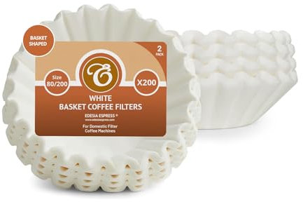 400 x 2 Pint / 8 to 12 Cup Basket Coffee Filter Papers by EDESIA ESPRESS