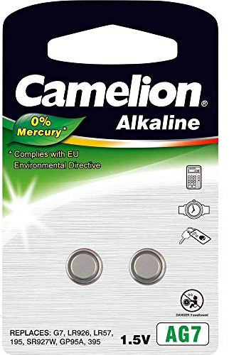 Camelion AG 7 LR57 Set de 2 Piles