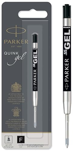 Parker Gelstifteminen | feine Schreibspitze (0,5 mm) | schwarze QUINK Tinte | 1 Stück
