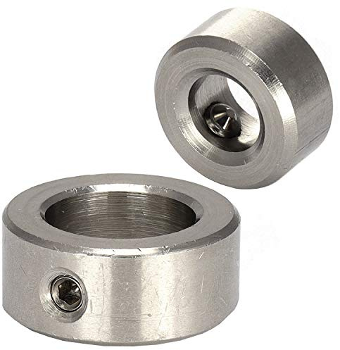 OPIOL QUALITY® Stellringe für Welle D=8 mm mit Gewindestift DIN 705 aus Edelstahl A2 V2A (2 Stück) Form A Wellenringe Stellring