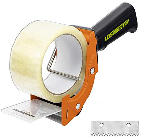 Dérouleur de Ruban en Kit pour Colis Haute Qualité avec Adhésif Emballage Transparent Rouleaux, Derouleur Pour Demenagement, Carton, Colis, Enveloppes, Devidoir Rouleau Adhesif Large Bande