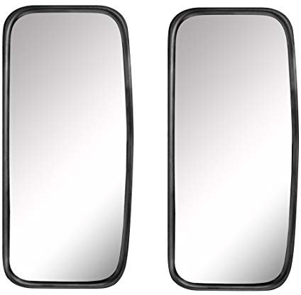 2x LKW, Transporter oder Bus Spiegel universal 42 x 20 cm Größe mit flexibler Halterung SET