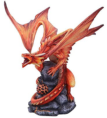 Nemesis Now Figura de dragón de Fuego Adulto Anne Stokes de 24,5 cm, Resina, Rojo, Talla única