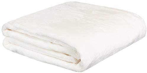 Brandsseller Kuscheldecke Wohndecke Tagesdecke Cashmere Feeling 200 x 150 cm Cremeweiß