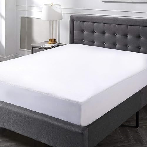 ZOYER Queen Fitted Sheet Only Deep Pocket Stretches Up to 15”- Shrinkage & Fade Resistant, Double Brushed Microfiber All Around Elastic Single Fitted Bed Sheets Queen Size White