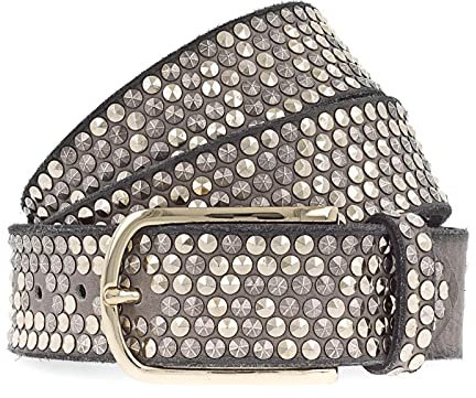 b.belt Nietengürtel Zoe Gold W75 Taupe