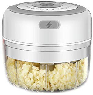 Yusheng 100ml Hachoir à Ail Électrique Chargeur USB Presse-ail Électrique Machine à Ail Électrique Portable Petit Robot Culinaire pour Aliments pour Bébé, Poivre Ail Chili Légumes Noix Hachoir/oulin