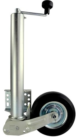 trailer parts4u Winterhoff Automatik Stützrad mit Universalflansch 250 kg 60mm f. PKW Anhänger