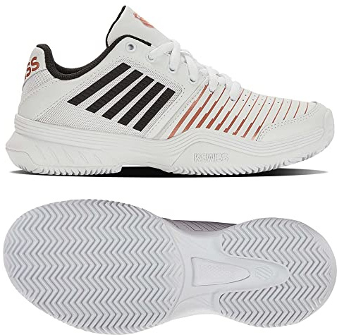 K-Swiss Damen Tennisschuh Court Express HB Weiß/Schwarz/Gold