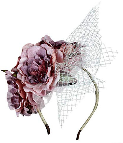 Fascinator Schwarz Women's Cocktail Fascinators Wedding Cocktail Tea Party for Women and Girls Halloween Costume 50er Jahre Fascinator Hut Für Frauen